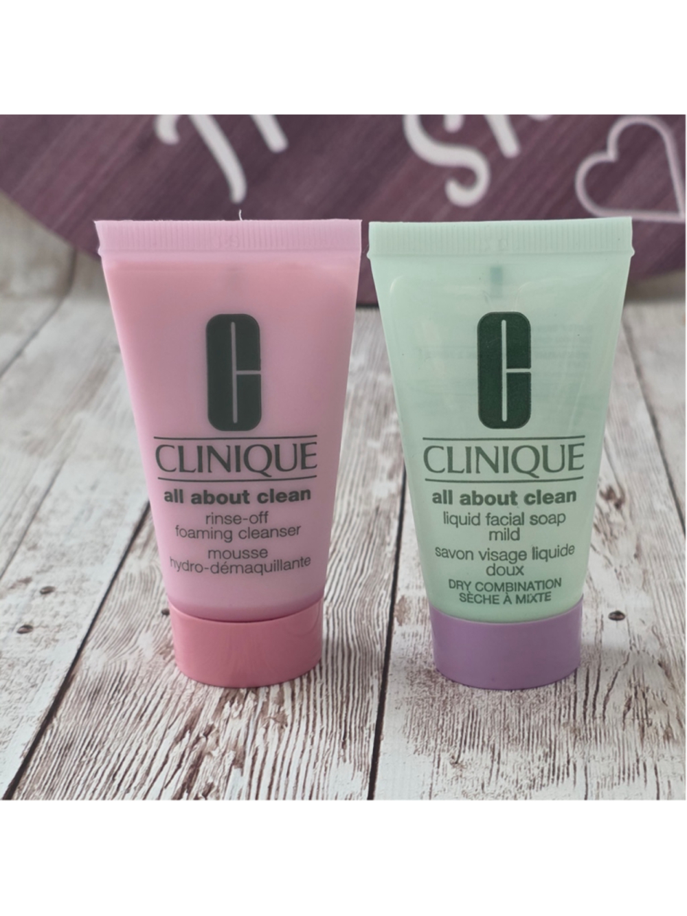 Women Clinique All About Clean Cleanser Set travel size NWOT